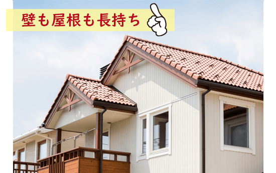 雨水から建物を腐食することを防ぎ、外壁や屋根への雨漏りから守ります。